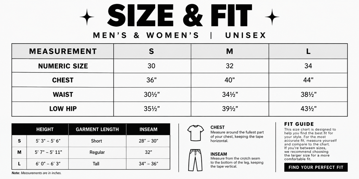 Vintage Jacket size chart