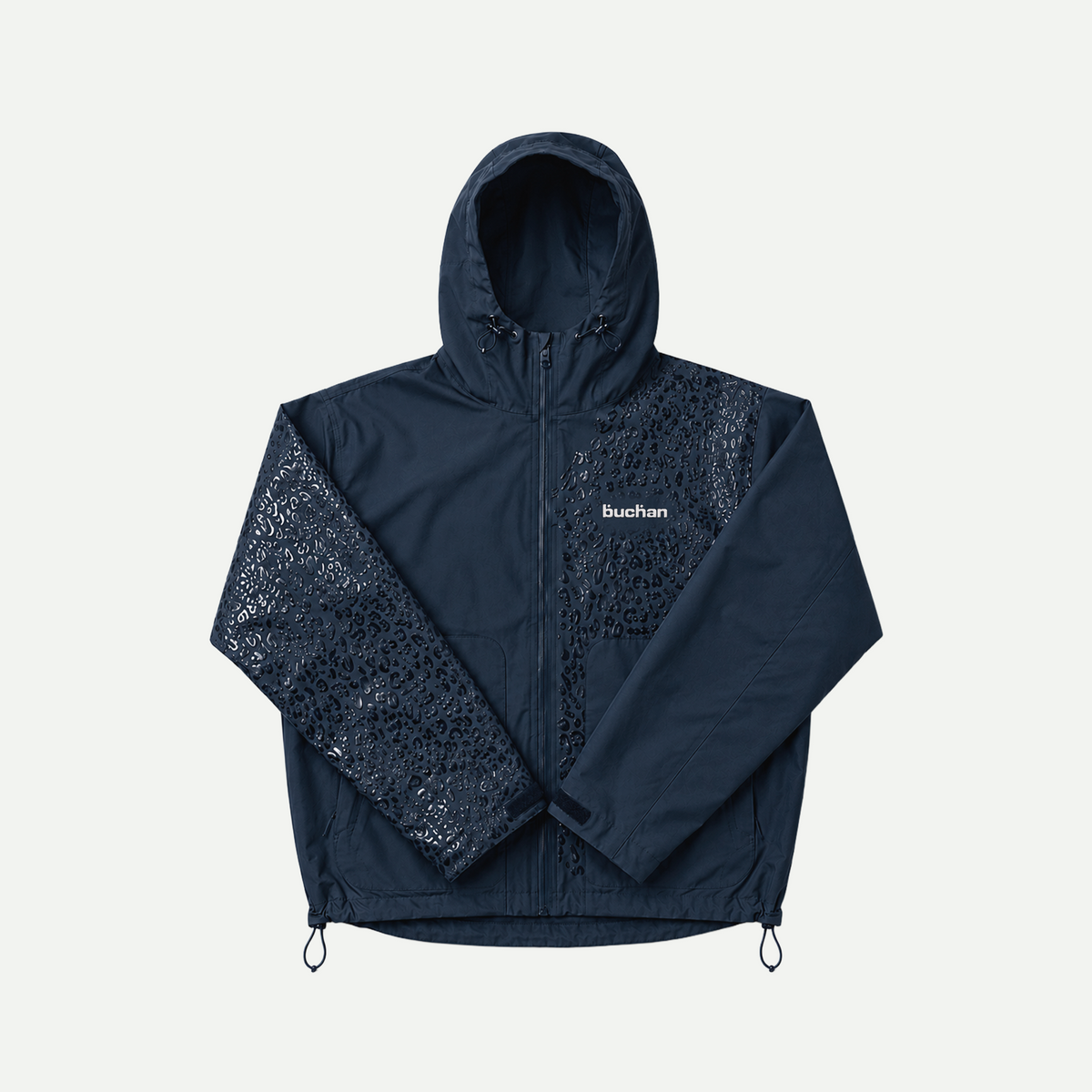 Navy rain jacket